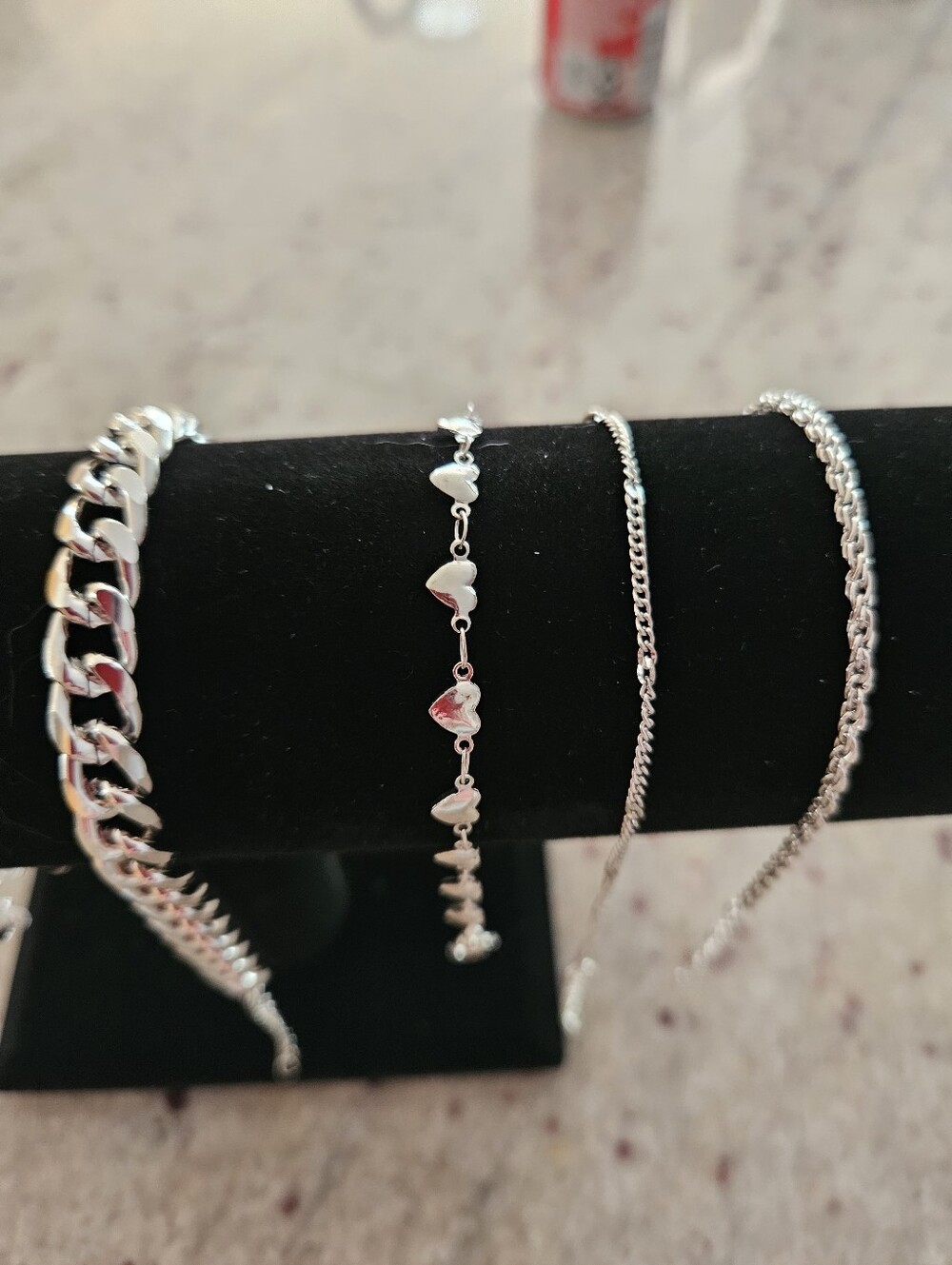 Like NEW ☆ Lot Of 7 Silver Bracelets PRETTY! - Picture 4 of 4